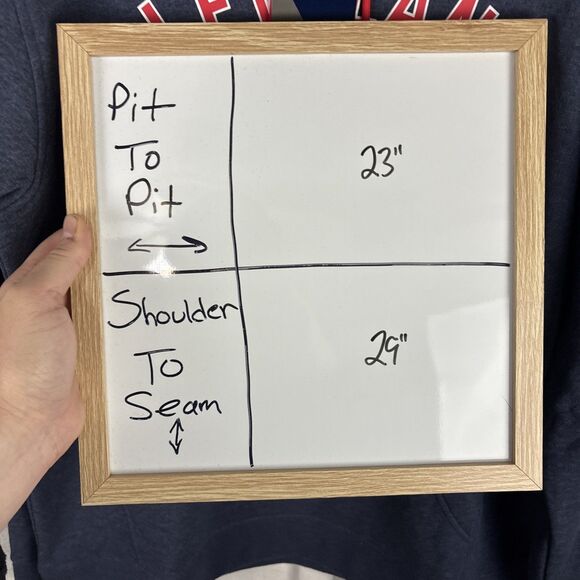 Cleveland Guardians Majestic Pullover Hoodie Blue Size Large NWT - Picture 6 of 6